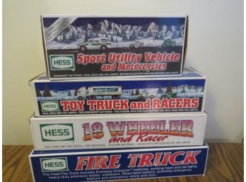 Hess Trucks In Original Boxes - Lot Of 4