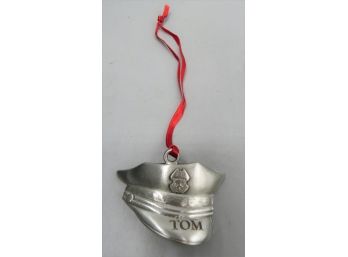 DLB Pewter 'tom' Engraved PD Hat Ornament