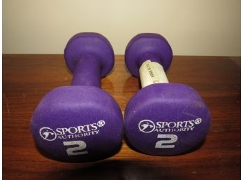 Sports Authority 2 Lb. Purple Dumbbell Set Of 2