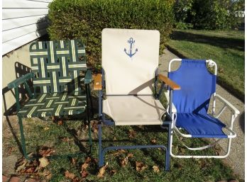 Outdoor Chairs - Lot Of 3