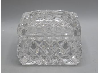 Glass Trinket Box With Lid