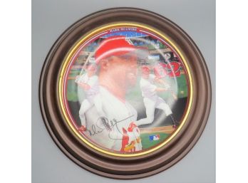 The Bradford Exchange 'home Run Hero Mark McGuire' Collectible Plate With Frame