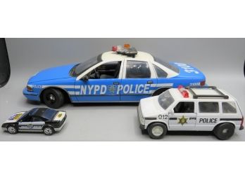 Police Car SUV/matchbox Police Rescue Car/chevrolet Caprice NYPD Police Car - Lot Of 3