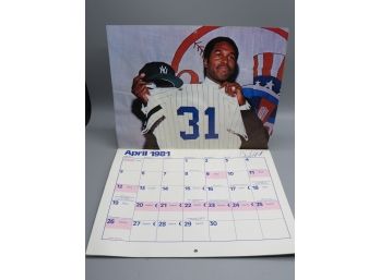Official Yankee Calendar April 1981-March 1982