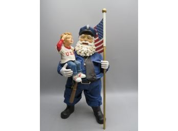 KSA Collectibles 'america's Finest' Musical Wind-up Figurine Plays 'god Bless America' - In Original Box