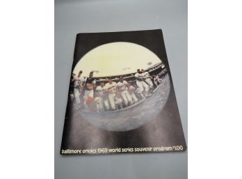 1969 World Series Souvenir Baltimore Orioles Program