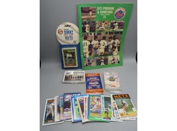 Mets Baseball Cards And 1973 Program
