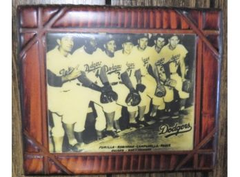Brooklyn Dodgers Photo Laminated On Wood