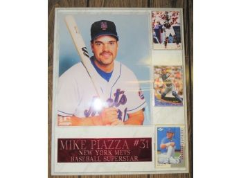 Mike Piazza #31 New York Mets Baseball Superstar Plaque