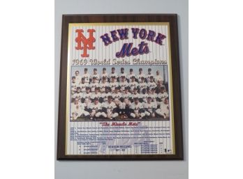 New York Mets 1969 World Series Champions Framed