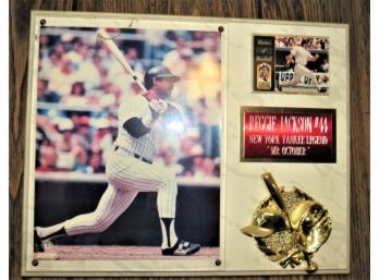 Reggie Jackson #44 New York Yankee Legend 'mr. October' Plaque