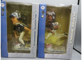 Forever Collectibles Player Bobble Platinum Series: David Wright & Pedro Martinez - Lot Of 2 New