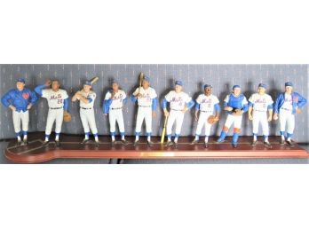 Cooperstown Collection 'the 1969 New York Mets' 10 Figurines On Stand
