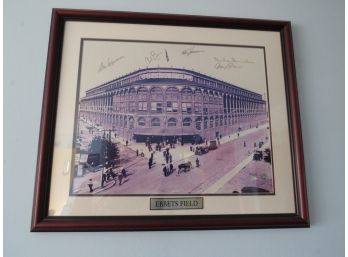 Ebbets Field Signed Framed Print