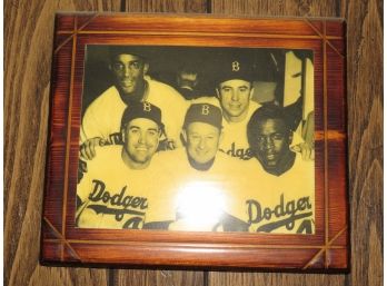 Brooklyn Dodgers Photo Laminated On Wood