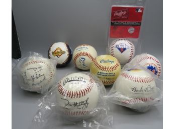 Autographed Copies Baseballs - Lot Of 8