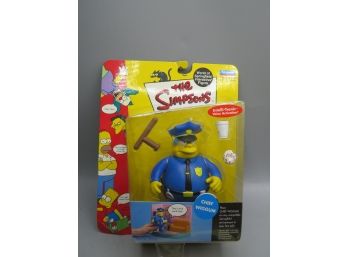 Playmates The Simpsons Chief Wiggum Interactive Figure - New In Box