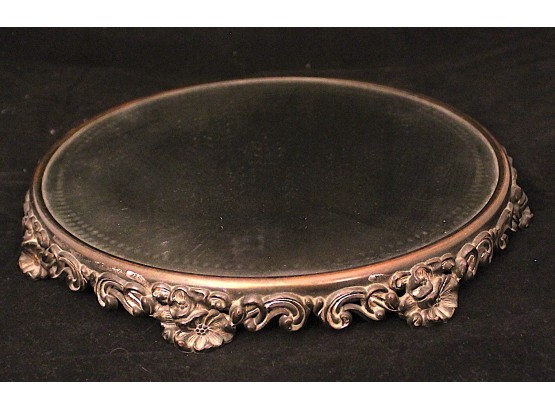 Vintage Beautiful Mirrored Vanity Tray (169)