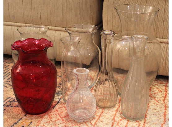 Assorted Glass Vases (205)