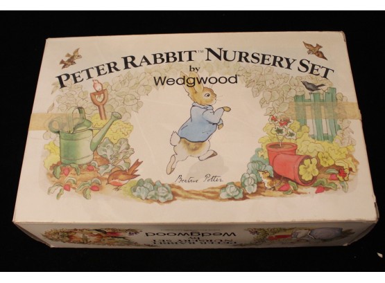 Vintage Beatrix Potter - Vintage Peter Rabbit 3 Piece Nursery Set By Wedgwood (109)