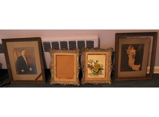 Four Antique Picture Frames