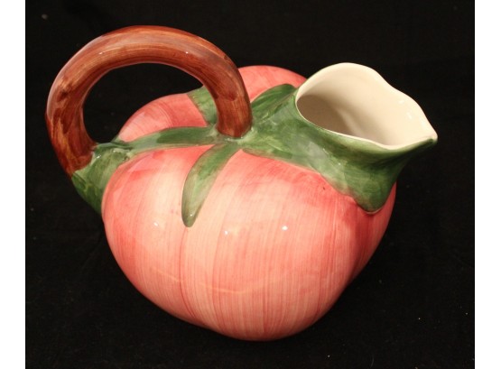 Hand Painted Tomato Teapot Made In Portugal (120)