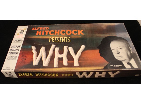 Alfred Hitchcock 'WHY' Board Game In Original Box (160)