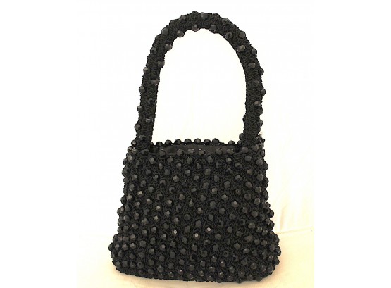 Beaded Black Handbag (197)