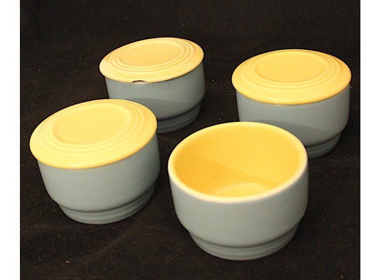 Hall Made In USA Bowl Set With 3 Lids (180)