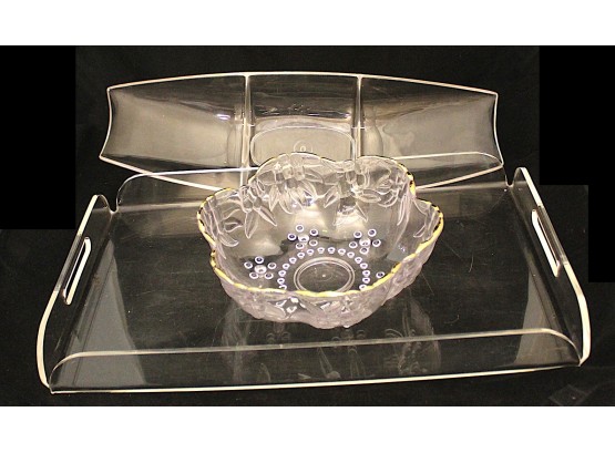 Plastic Party Tray, 3 (528)