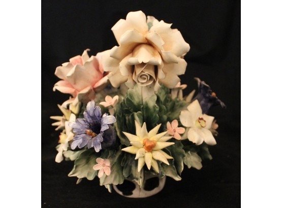Vintage CAPODIMONTE Porcelain Flowers (085)
