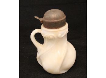 Vintage Milk Glass Creamer Jar (154)