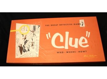 'Clue' Board Game 1954 In Original Box (157)
