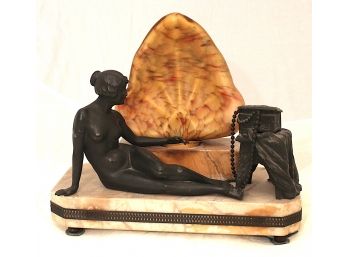 ART DECO NUDE WOMAN LAMP  Made In Germany (153)