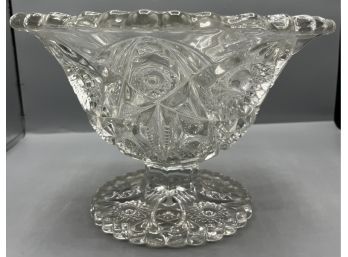 Vintage American Brilliant Cut Glass Comport