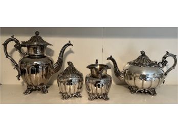 Silver Plated Tea Set - 4 Piece Lot