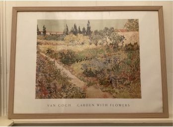 Van Goghs Garden At Arles, Framed Art Print