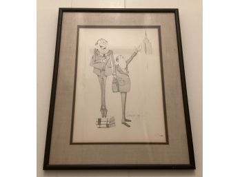G.R. Cheesebrough Lawyers With Empire State Building Signed And Numbered Lithograph 557/1000