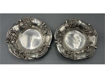 Vintage Sterling Silver Nut Dishes, 1596, 3.93 Ozt Total Lot Of 2