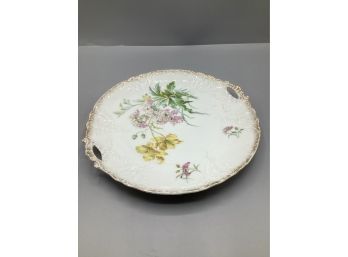 C.T. Porcelain Floral Platter