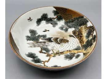 Vintage Japanese Hand-Painted Decorative Porcelain Plate