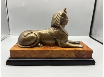 Bronze Cast Egyptian Mythological  Mythical Creature Statue Sculpture Sphinx