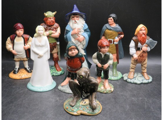 Royal Doulton 'lord Of The Rings' Bone China Figurines - Lot Of 9
