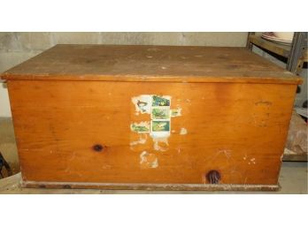 Vintage Wood Toy Chest