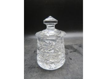 Waterford Crystal Honey/condiment Jar With Lid