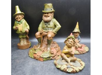 Vintage Tom Clark Gnomes From Cairn Studios Figurines - Lot Of 4