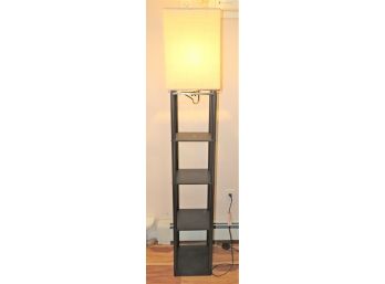 Rectangular Floor Lamp With 4 Shelves