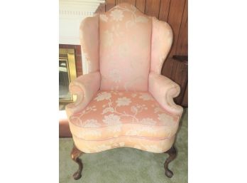 Pennsylvania House Pink Floral Fabric Upholstered Armchair