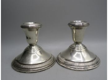 AMC Sterling Weighted Candlesticks - Set Of 2