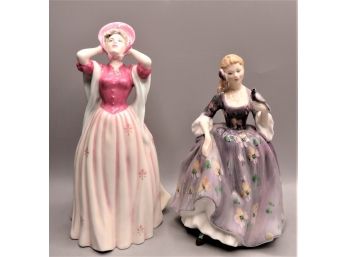 Royal Doulton Gentle Breeze & Nicola Fine China Figurines - Lot Of 2